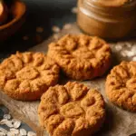 3-Ingredient Sweet Potato Dog Cookies with oats, sweet potatoes, and peanut butter