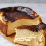 Burnt Basque Cheesecake with creamy center and caramelized top