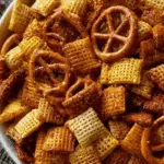 Irresistible Ranch Chex Mix Snack in festive bowl