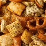 cheesy ranch Chex mix recipe in a bowl