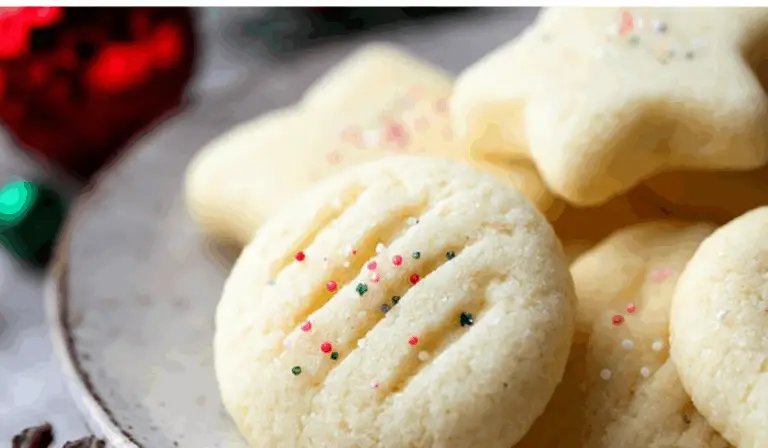 Shortbread Cookies Recipe holiday treat display