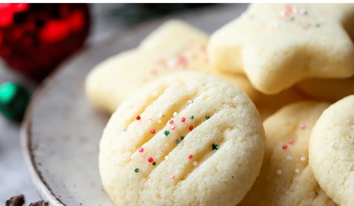 Shortbread Cookies Recipe holiday treat display