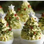 Deviled Egg Christmas Trees Holiday Appetizer