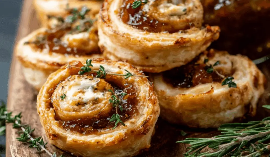 fig and goat cheese pinwheels appetizer board