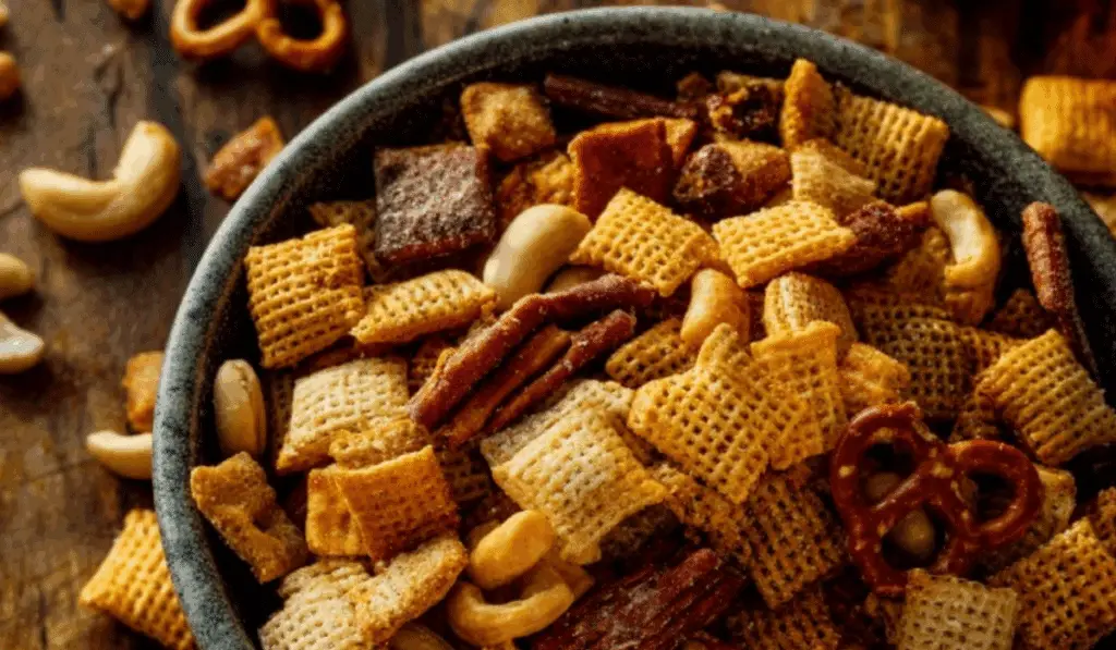 Pioneer Woman Texas Trash snack mix in a bowl