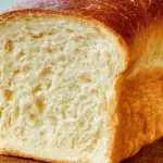 Soft Amish White Bread loaf fresh from oven