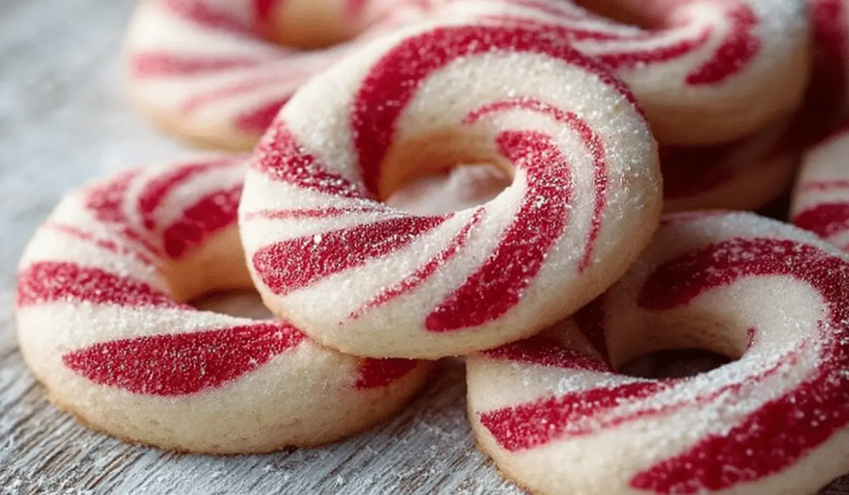 Festive Candy Cane Cookies