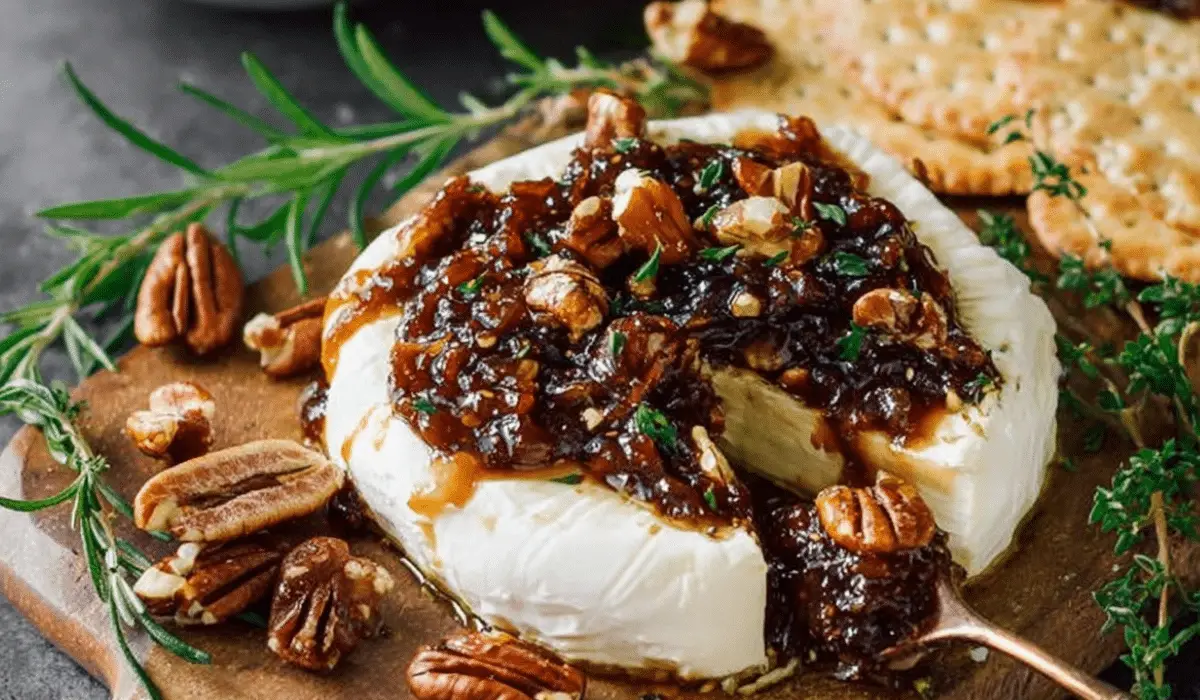 Goat Cheese Appetizer with Fig Jam and Pecans
