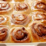 Homemade Orange Sweet Rolls fresh and glazed