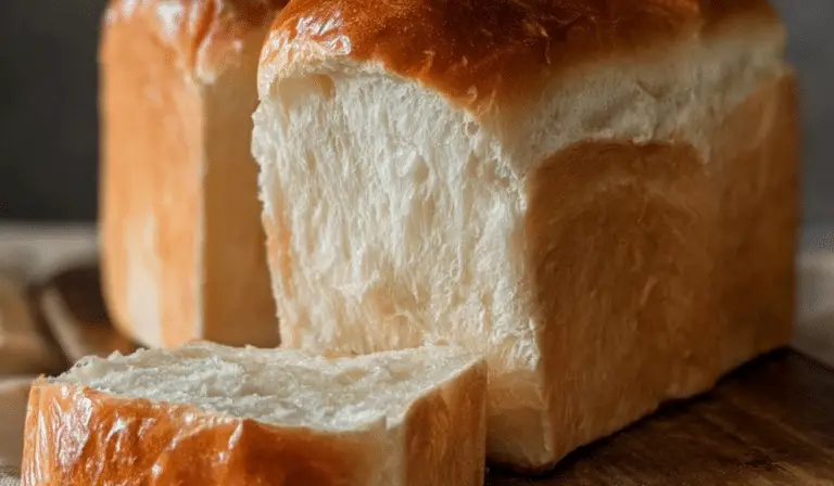 Simple Homemade Milk Bread sliced loaf