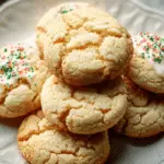 Almond Flour Sugar Cookies on a plate