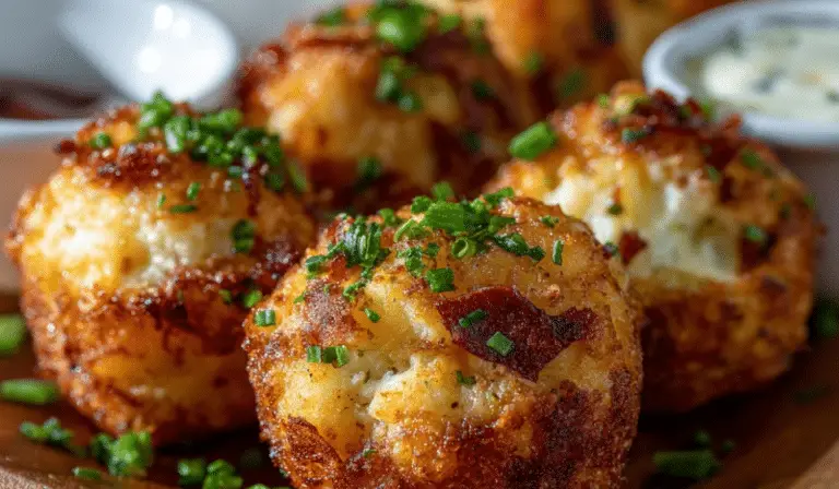 loaded mashed potato bites snack