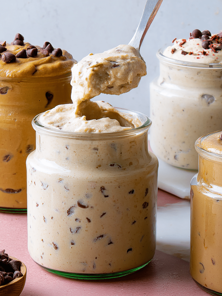 Creamy high protein cottage cheese ice cream topped with chocolate shavings and honey